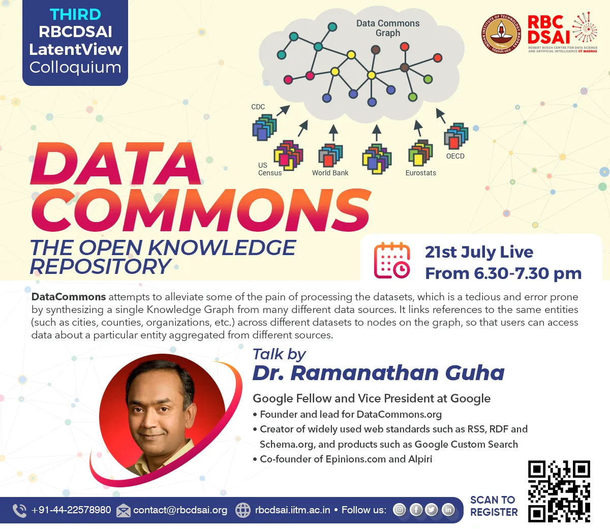 Third RBCDSAI LatentView Colloquium by Dr. Ramanathan Guha
