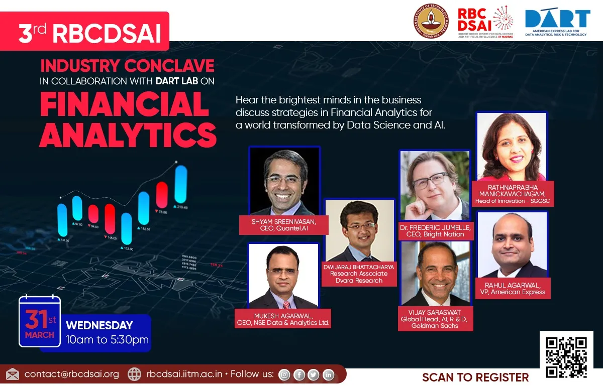 3rd RBCDSAI Industry Conclave in collaboration with DART Lab on Financial Analytics