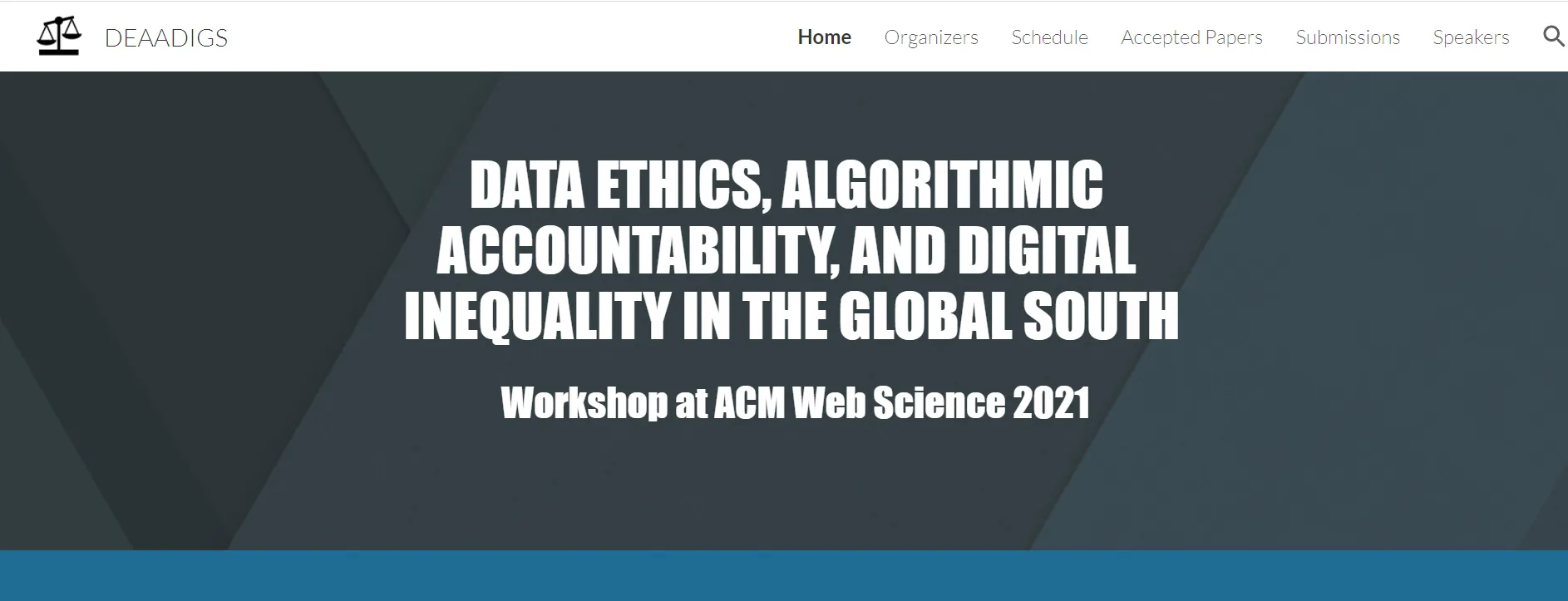 DEAADIGS workshop at ACM Web Science 2021