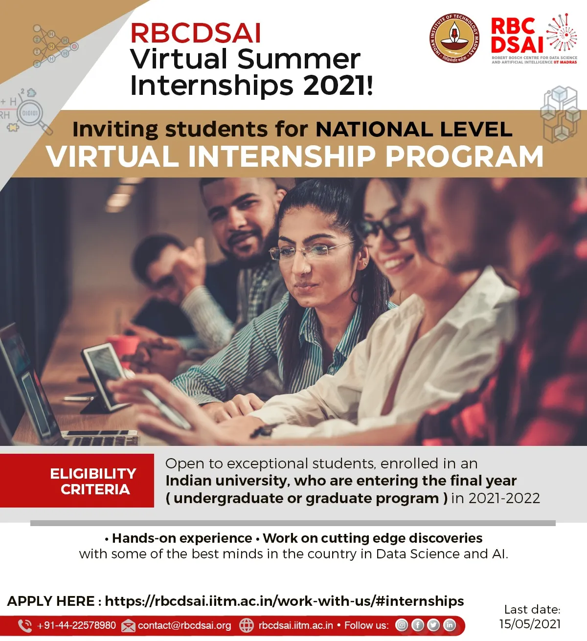 RBCDSAI Virtual Summer Internships 2021!
