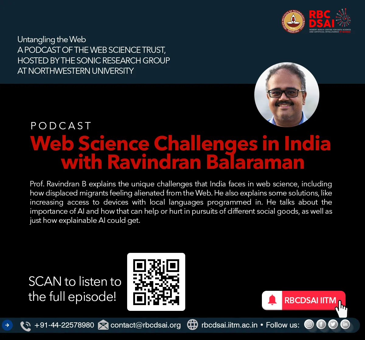 Web Science Challenges in India with Ravindran Balaraman
